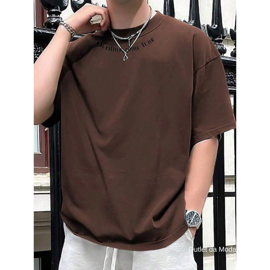 Camiseta Masculina Estampada Come True Camisa 100% Algodão Malha Premium