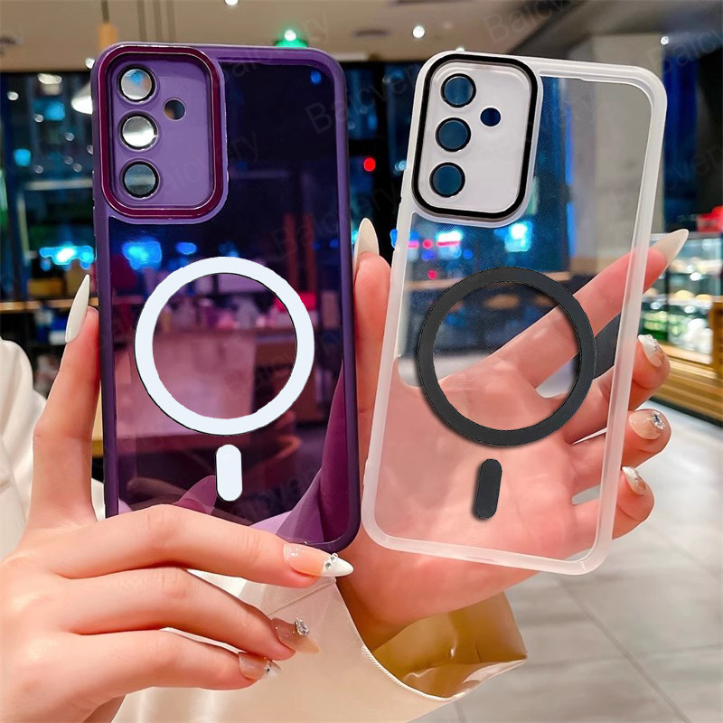 Para Samsung Galaxy A17 A07 A56 A16 A06 5G M35 A15 A55 5G Embalagem Caso Do Telefone Lente Da Câmera Magnético Carregado em Oferta na Shopee