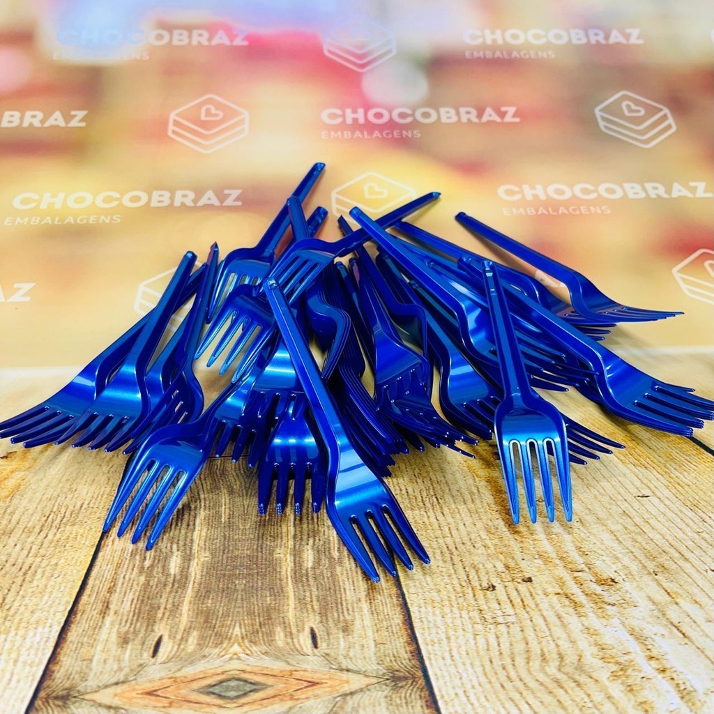 50~250 GARFO SOBREMESA PS AZUL PETROLEO BELLO FESTAS em Oferta na Shopee