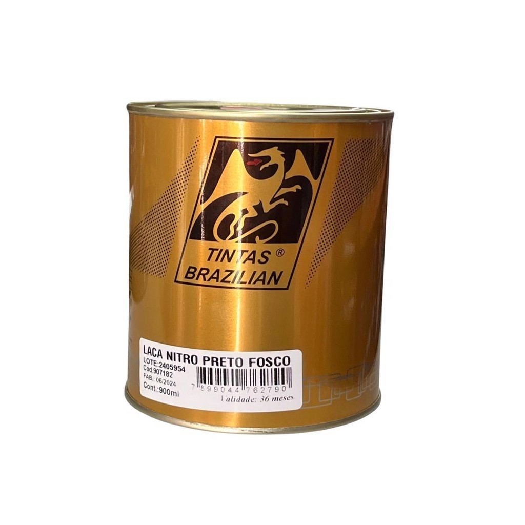 Duco Laca Nitro Preto Fosco 1/4 Brazilian 900ML em Oferta na Shopee