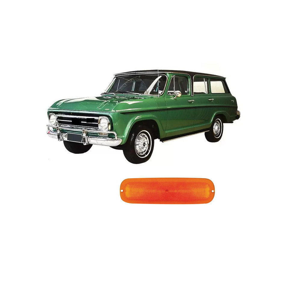 Lente Veraneio C10 C14 1964 1965 66 67 68 69 70 71 72 73 74 75 76 77 78 79 80 81 82 83 84 Lanterna Dianteira Ambar