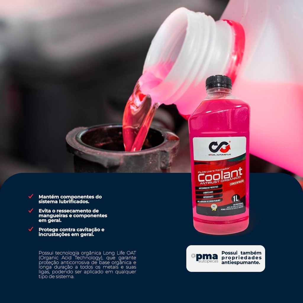 Aditivo Coolant Antirust Organico Concentrado Rosa 1L · foto 2