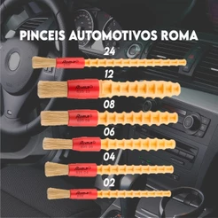 Pincel Detalhamento Automotivo N.2, 4, 6, 8, 12, 24 - Roma