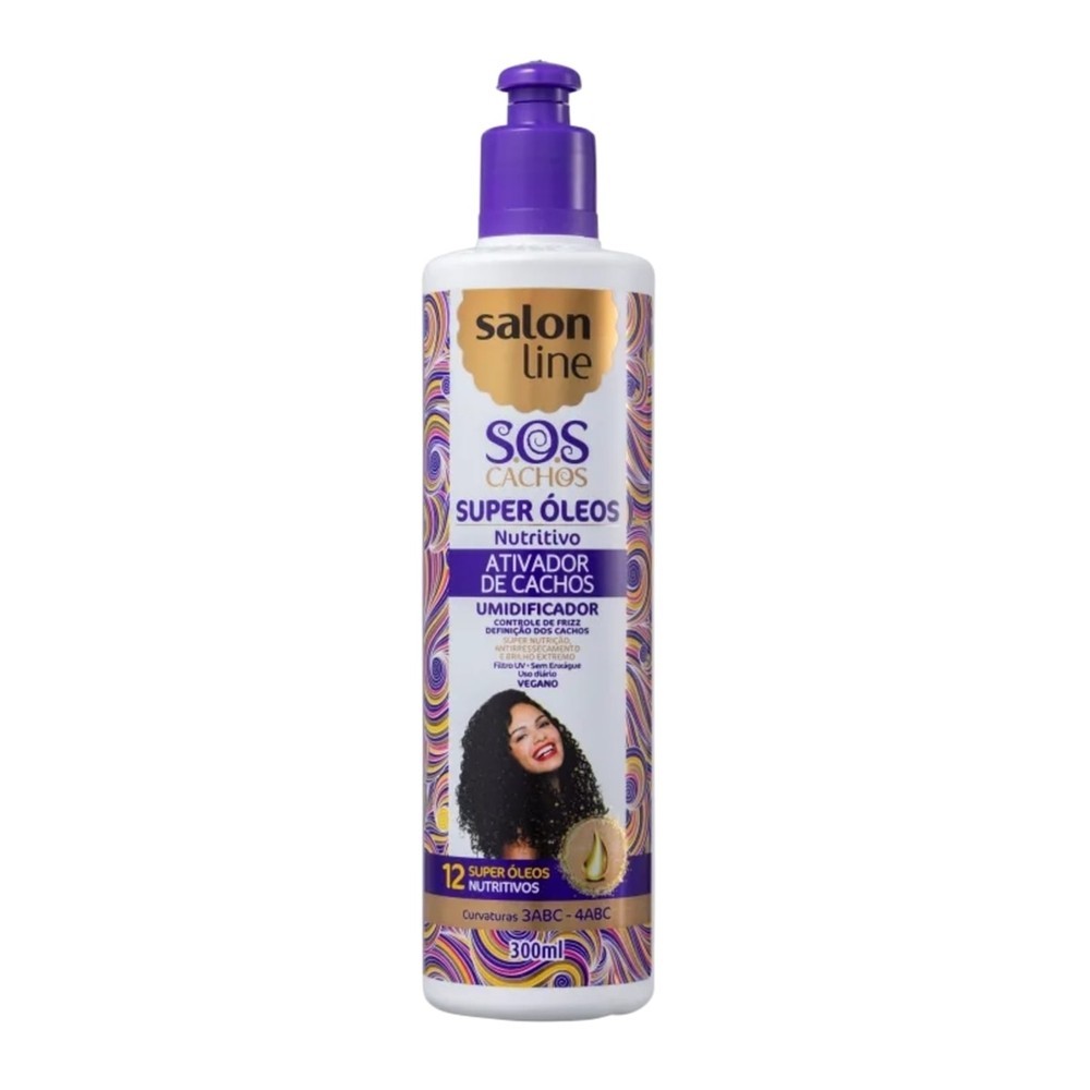 Ativador de Cachos SOS Cachos Salon Line Super Oleos 300ml