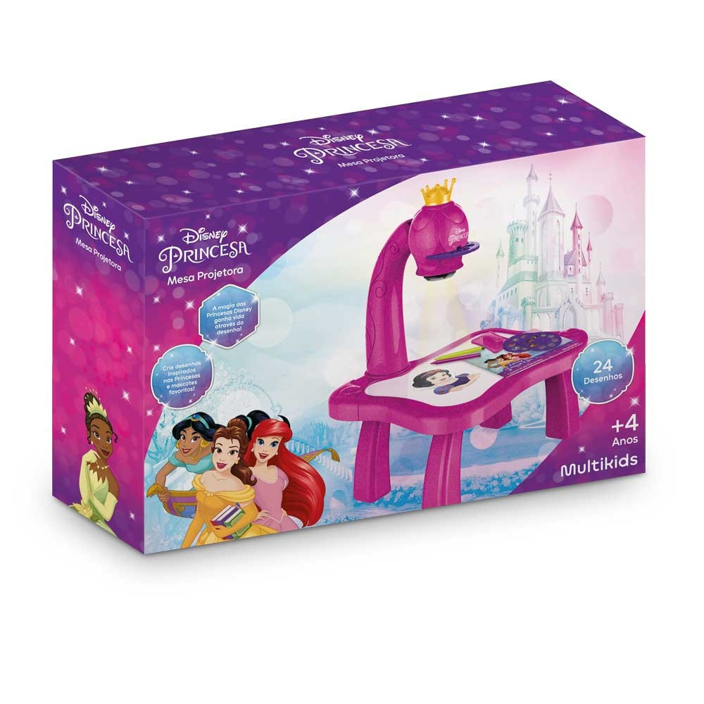 Mesa Projetora Disney Princesas Multikids com 24 Desenhos - BR2133 - Mom & Baby
