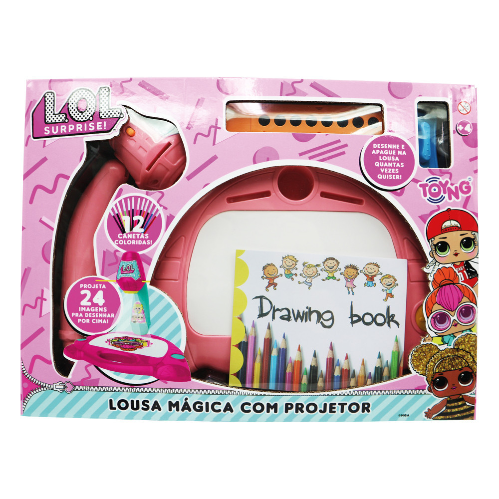 Lousa mágica com Projetor de imagens LOL -Toyng