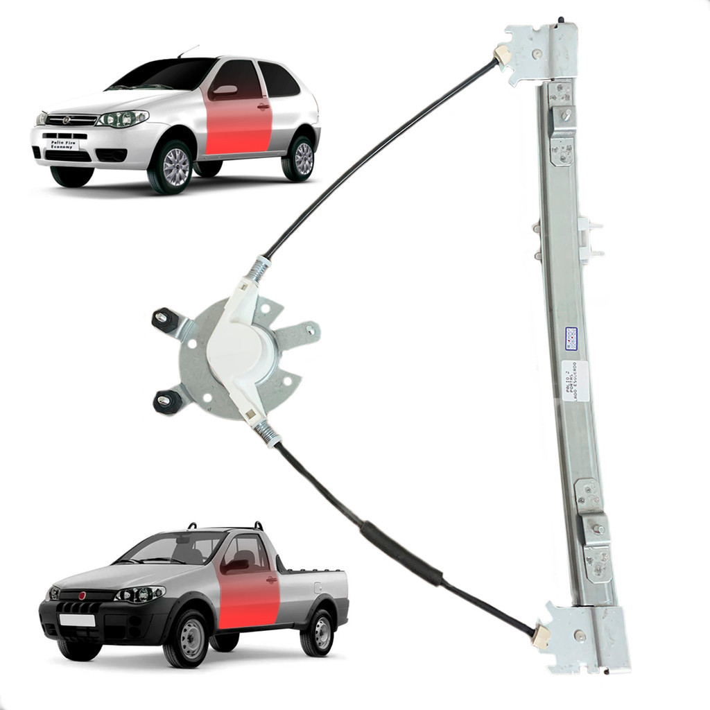 Maquina De Vidro Eletrico Fiat Strada Palio 2 Portas Motor Mabuchi Lado Esquerdo Anos 1996Ate2020 em Oferta na Shopee