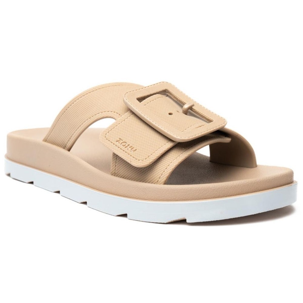 Rasteira Zaxy Vibe Fivela Feminina - Nude - Women Shoes