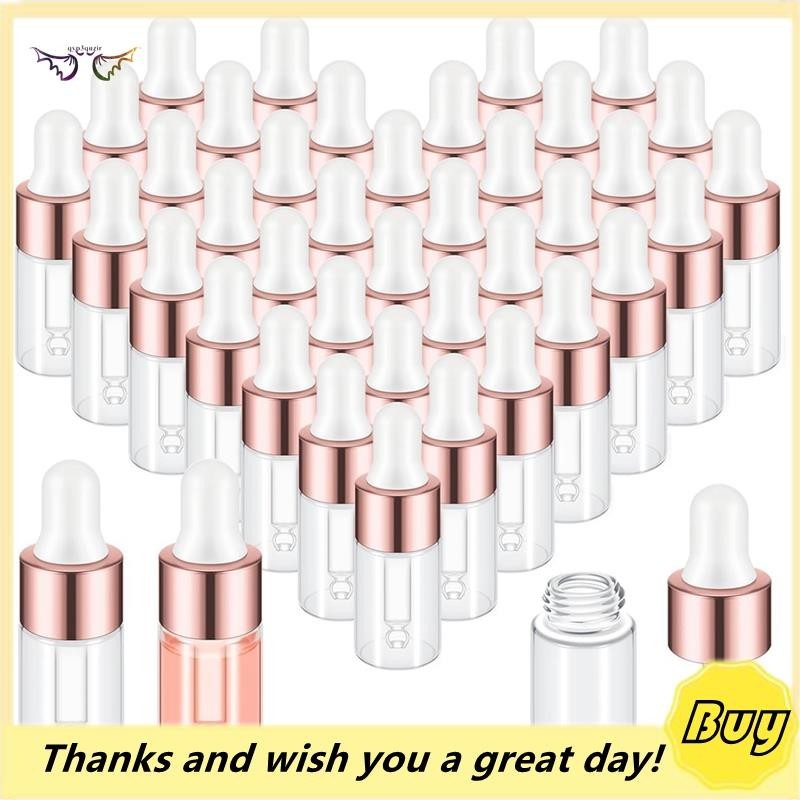 100 Pçs Mini Garrafa Conta-Gotas De Vidro Transparente Garrafas Óleo Essencial Recipientes De Amostra Para Viajar 3Ml Du em Oferta na Shopee