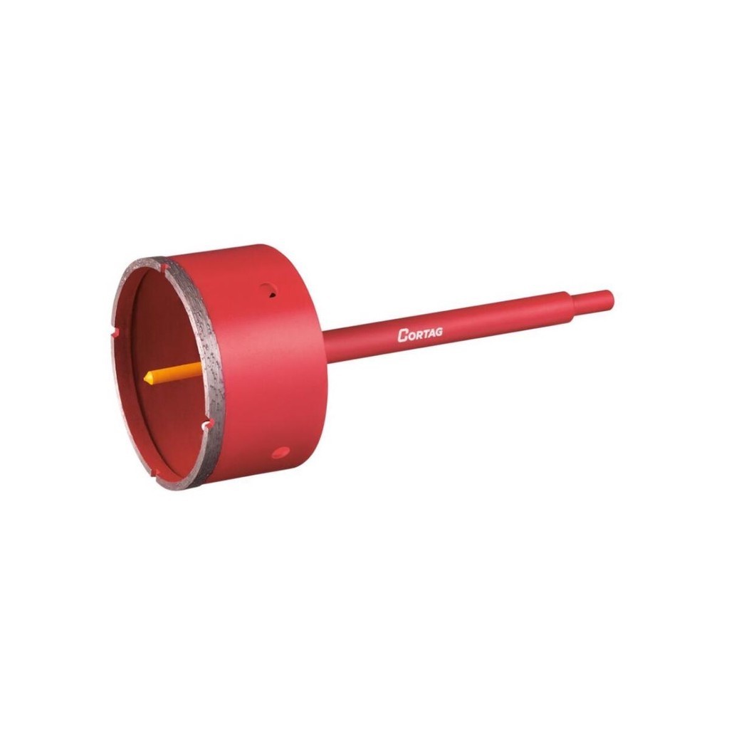 Serra Copo Diamantado 100mm (haste E Pino Guia) - Cortag em Oferta na Shopee