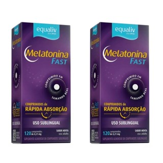 Kit 2 Suplemento Equaliv Melatonina Fast Rápida Ação 120cps em Oferta na Shopee