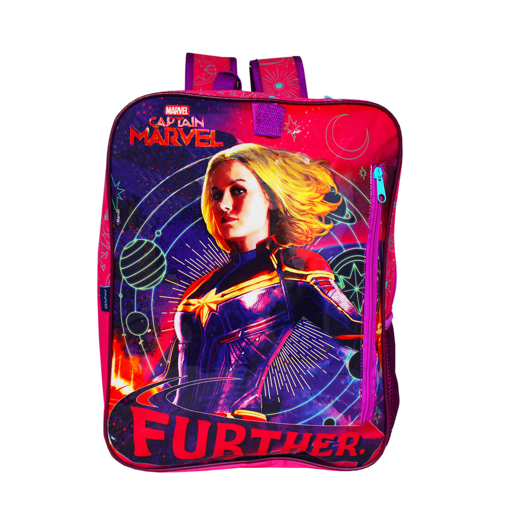 Mochila Escolar Costas Capitã Marvel Os Vingadores Dermiwil