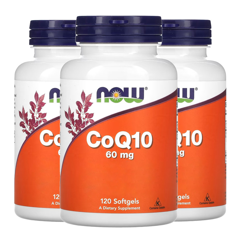 Kit 3x Coenzima CoQ10 60mg + Omega3 Now Foods 120Soft Importado /Made in Usa em Oferta na Shopee