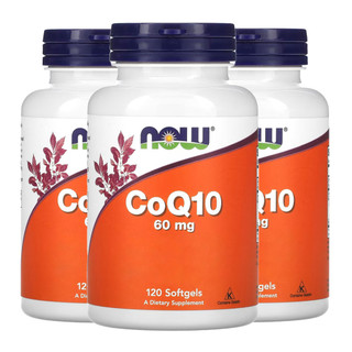 Kit 3x Coenzima CoQ10 60mg + Omega3 Now Foods 120Soft Importado /Made in Usa em Oferta na Shopee