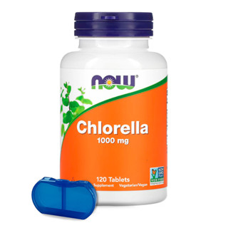 Chlorella 1000mg Now Foods 120 Tablets + Porta Cápsulas em Oferta na Shopee