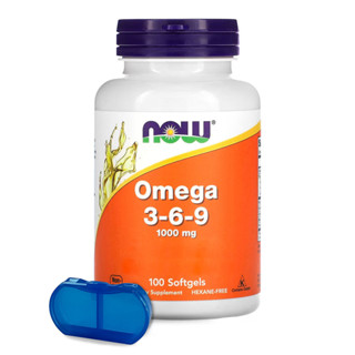 Ômega 3-6-9 1.000mg Now Foods 100 Softgels + Porta Cápsulas em Oferta na Shopee