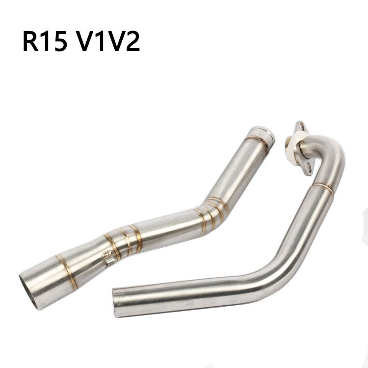 Tubo De Cotovelo De Escape Para Motocicleta R15 V1 V2 MT15 MT125 Conectado Ao Silenciador De Escapamento De 51 Mm