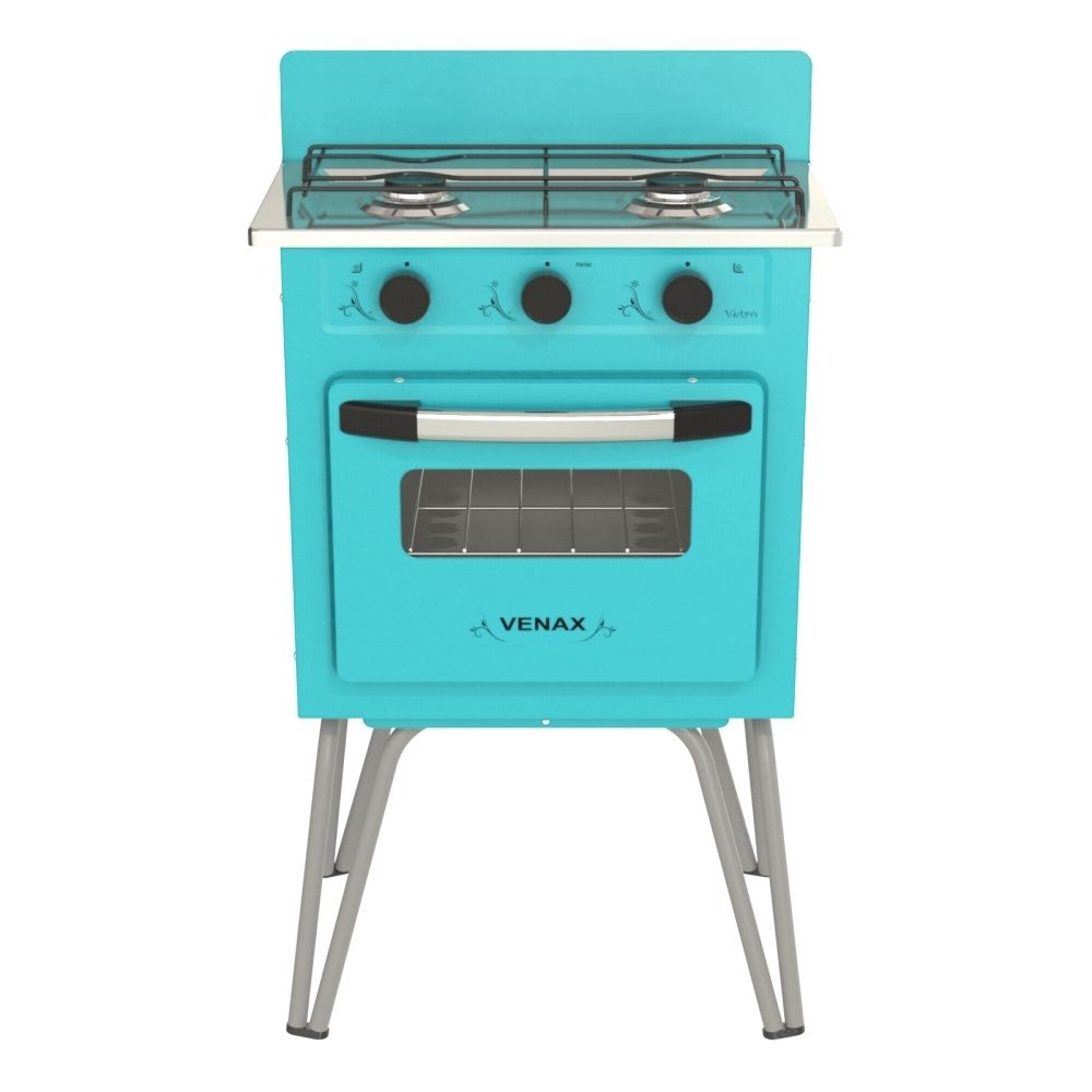Fogão Portátil 2 Bocas Venax Gemini Vetrô a Gas Verde em Oferta na Shopee