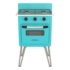 Fogão Portátil 2 Bocas Venax Gemini Vetrô a Gas Verde