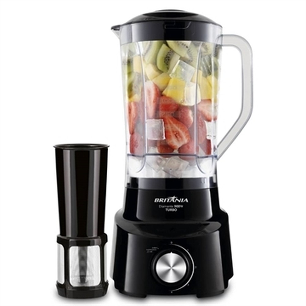Liquidificador Britânia Diamante com Filtro | 4 Velocidades + Pulsar, 1050W, Preto - Home Appliances