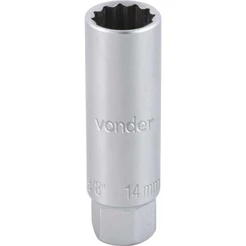 Soquete Para Vela Ignição 14mm Estriado Vonder