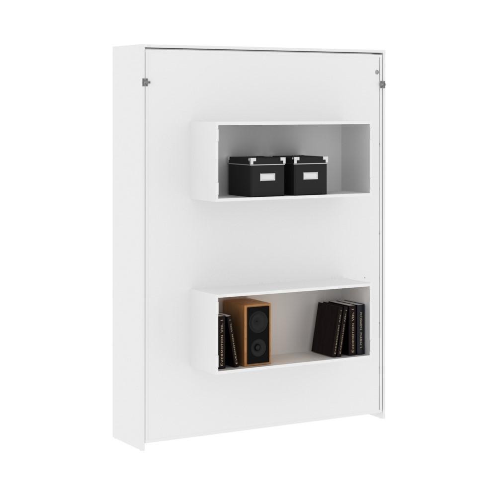 Cama Articulada Casal Vertical Quarto Prateleiras Branco · foto 2