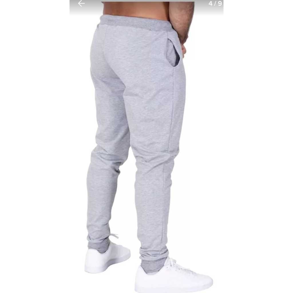 Calça Moletom- Refletivo - Liso P ao G1 Short Academia Masculina Top Moletinho