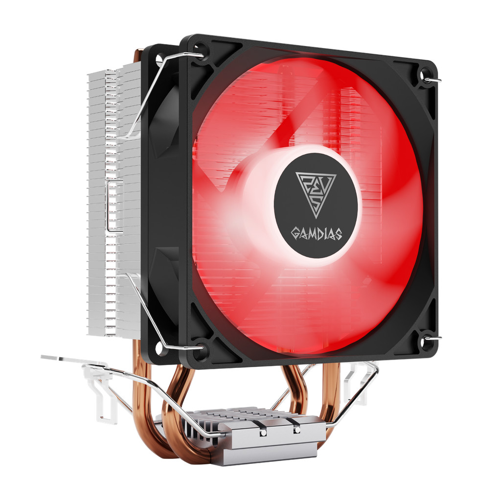 Air Cooler Gamer Gamdias Boreas E1-210 Led Vermelho Processador CPU Intel / AMD