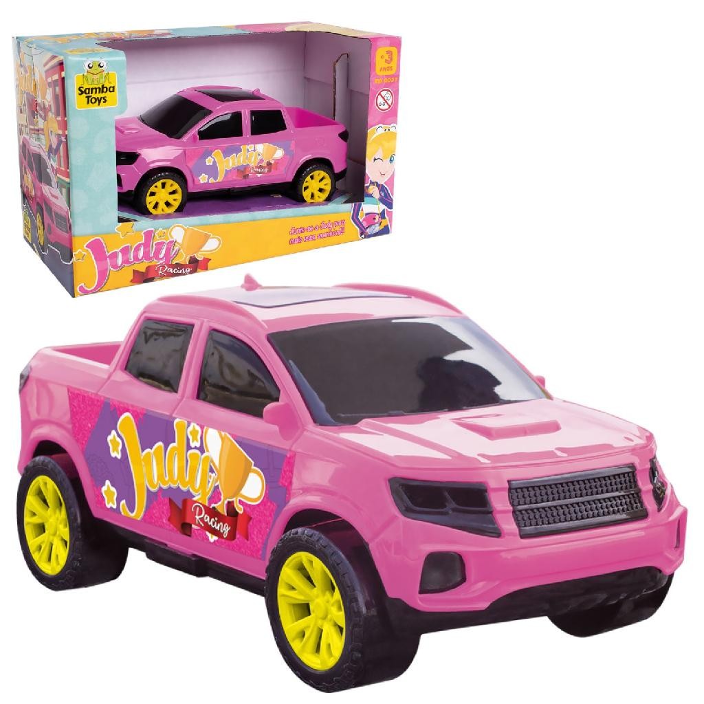 Carrinho De Brinquedo Rosa / Lilás Pick Up Judy Menina Princesa