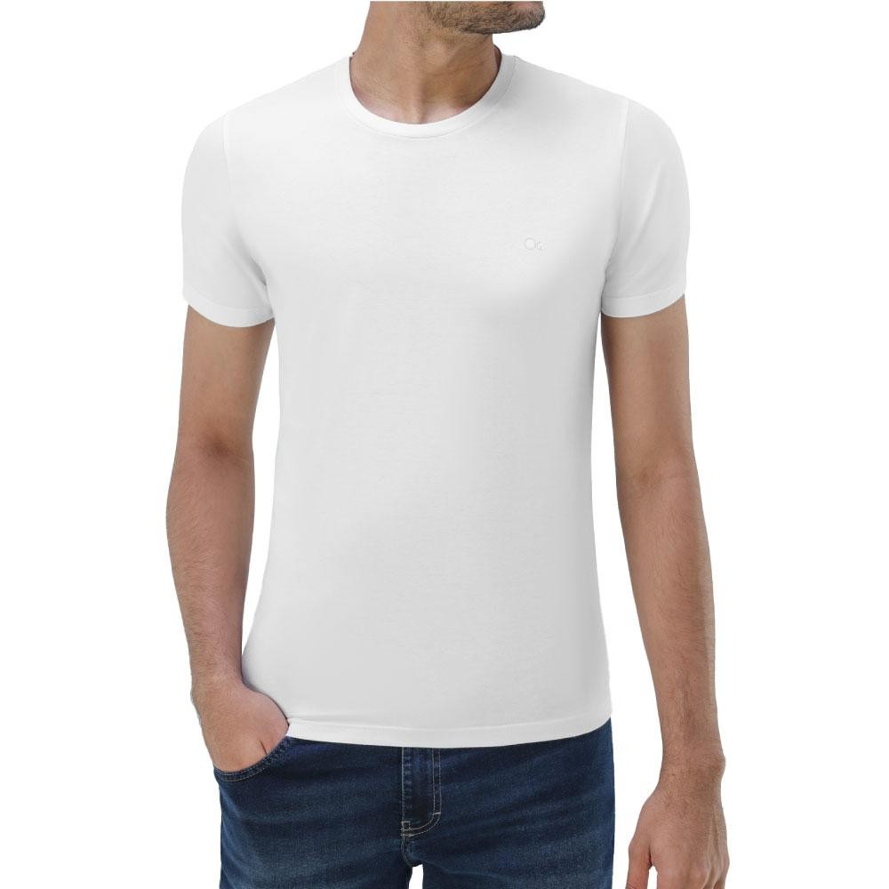 Camiseta Básica Slim Fit Gola Redonda Branca GG Ogochi