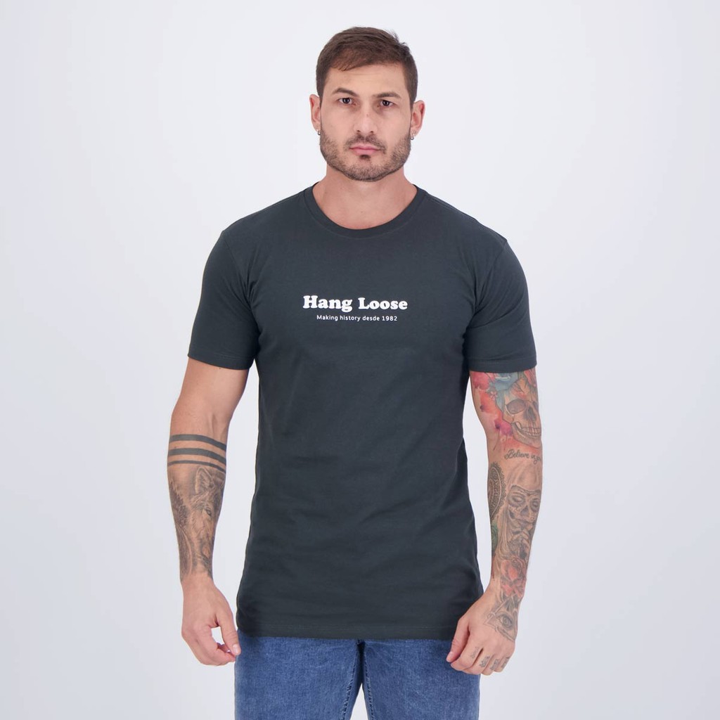 Camiseta Hang Loose Seashield Cinza - Men Clothes