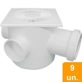 Caixa Sifonada Plastilit Quadrada com Grelha 100 x 100 x 50 Branca Embalagem com 9 Unidades em Oferta na Shopee