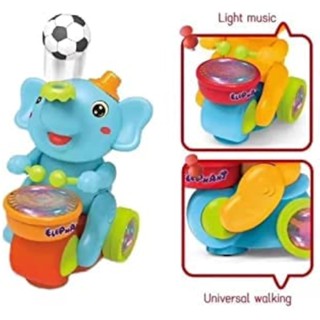 Elefante Musical Equilibrista Assopra Bola Bate e Volta Com Luzes e Sons Cor Aleatória em Oferta na Shopee