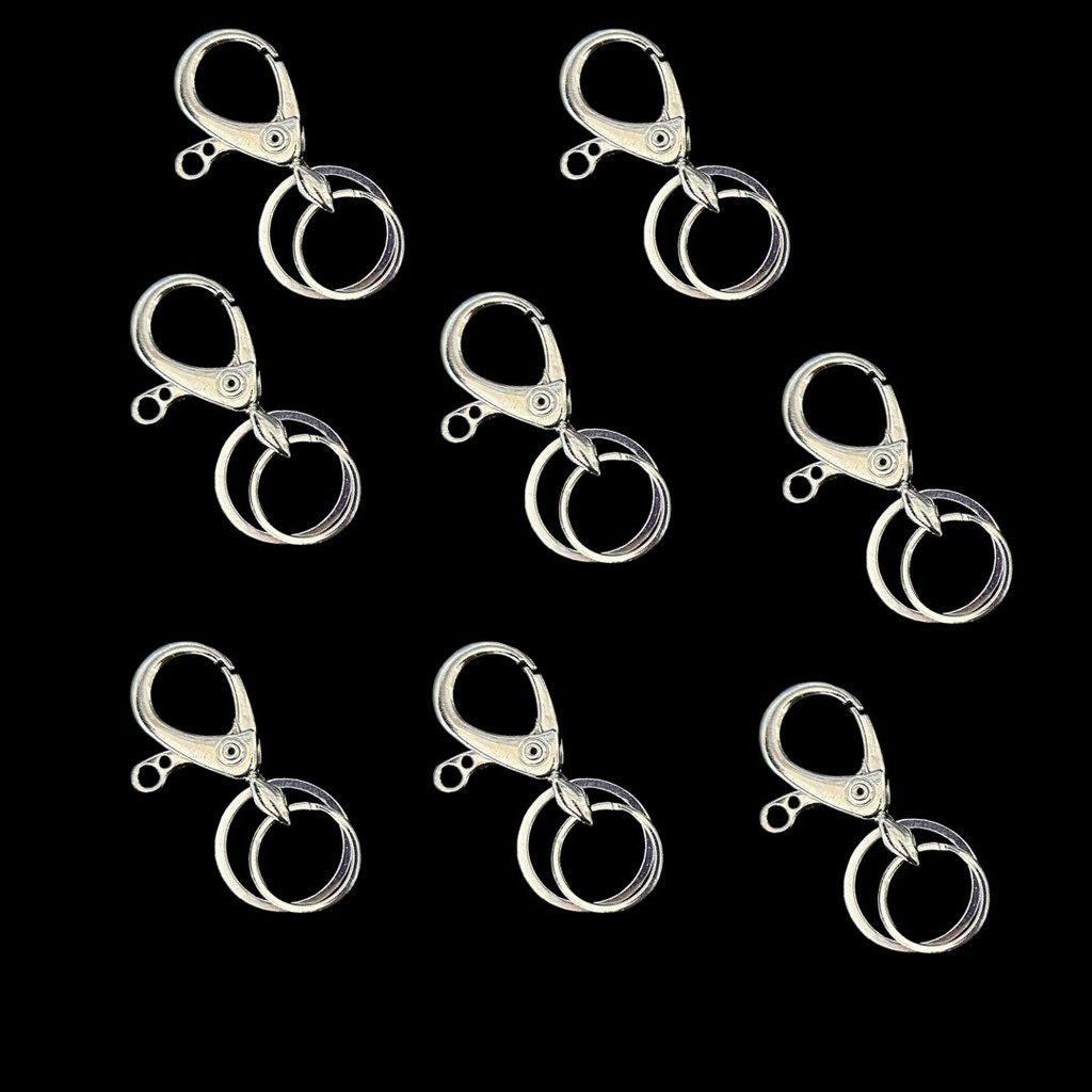 Kit 12 Chaveiros Mosquetão, Mosquete 3,5cm Aço inox com Argolas Italianas em Oferta na Shopee