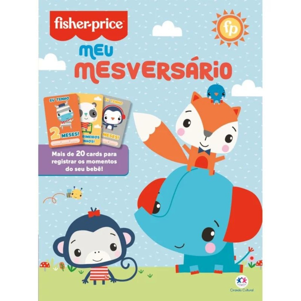 Fisher Price - Mesversário - Mais De 20 Cards Para Registrar Os Momentos Do Seu Bebê