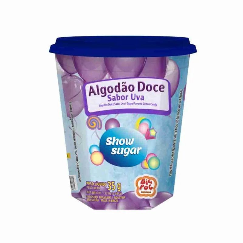 Pote Algodão Doce Uva Big Poc 35g - Food & Beverages