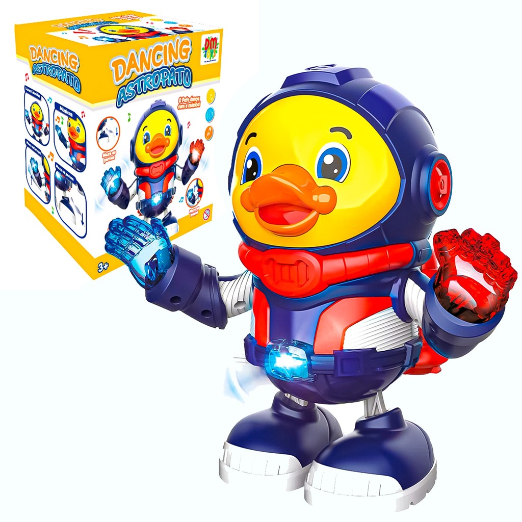 Dancing Astropato Patinho Dançarino Musical Com Som E Luz - Dm Toys
