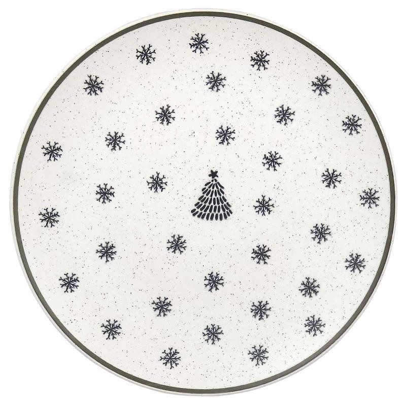 Jogo de 6 Pratos Rasos 26 cm Oxford Vilarejo de Natal