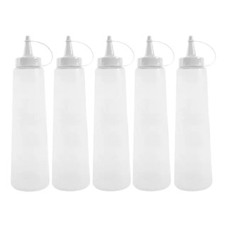 Kit 5 Bisnaga Para Molhos e Condimentos Restaurantes Cozinhas e Lanchonetes