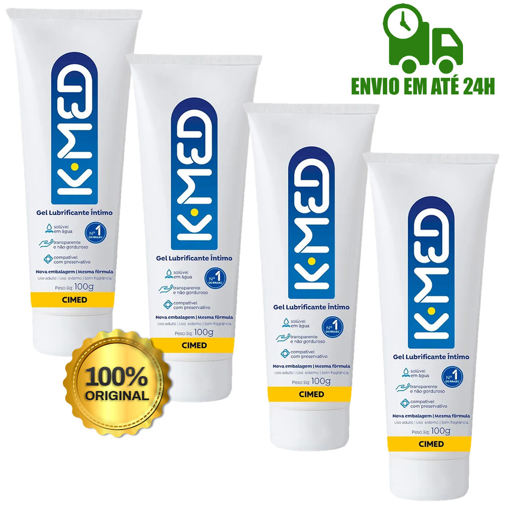 Combo 4x K-med Gel Lubrificante Íntimo 100g Cimed Original