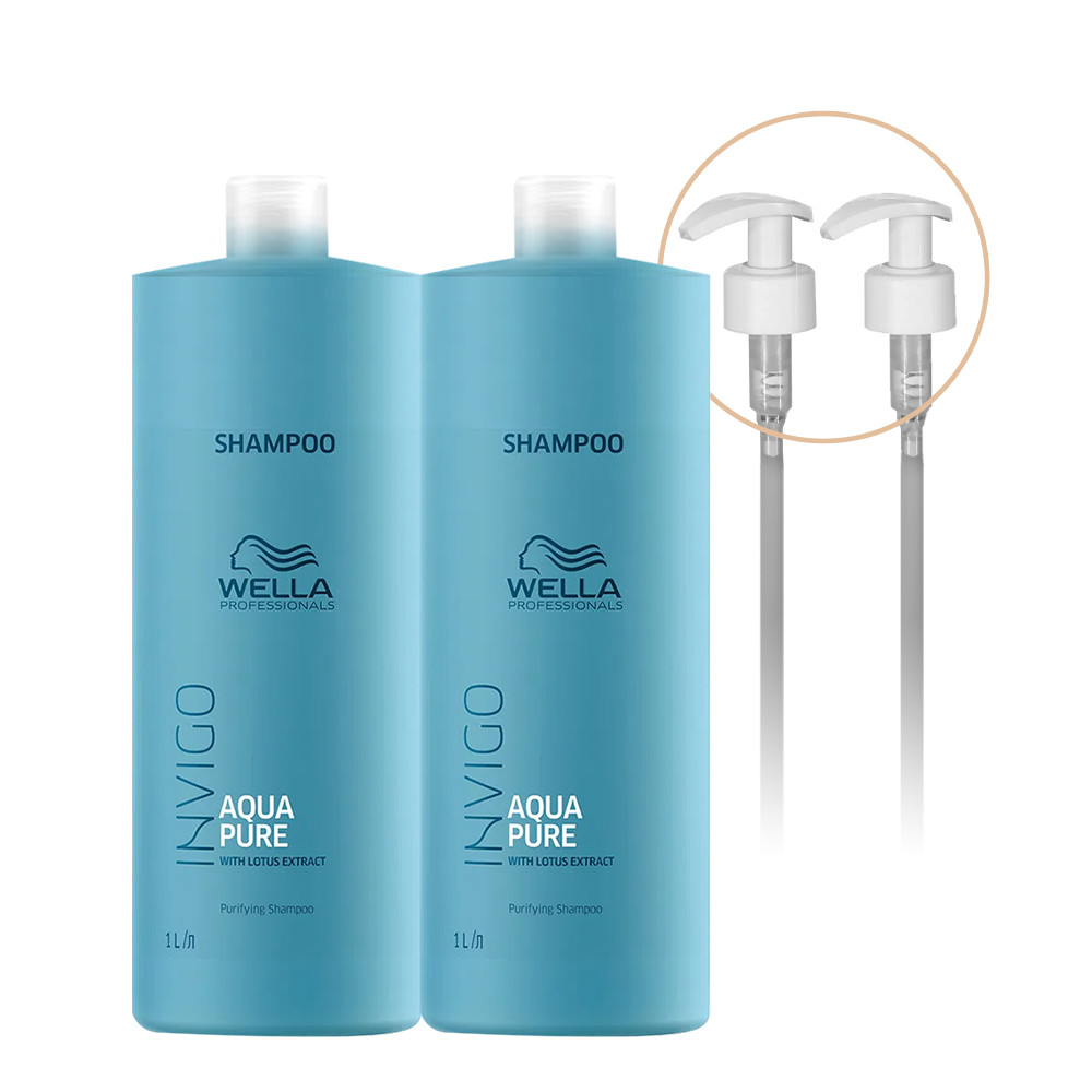 Kit Wella Professionals Invigo Balance Aqua Pure Shampoo Extra e Válvula (4 produtos) em Oferta na Shopee