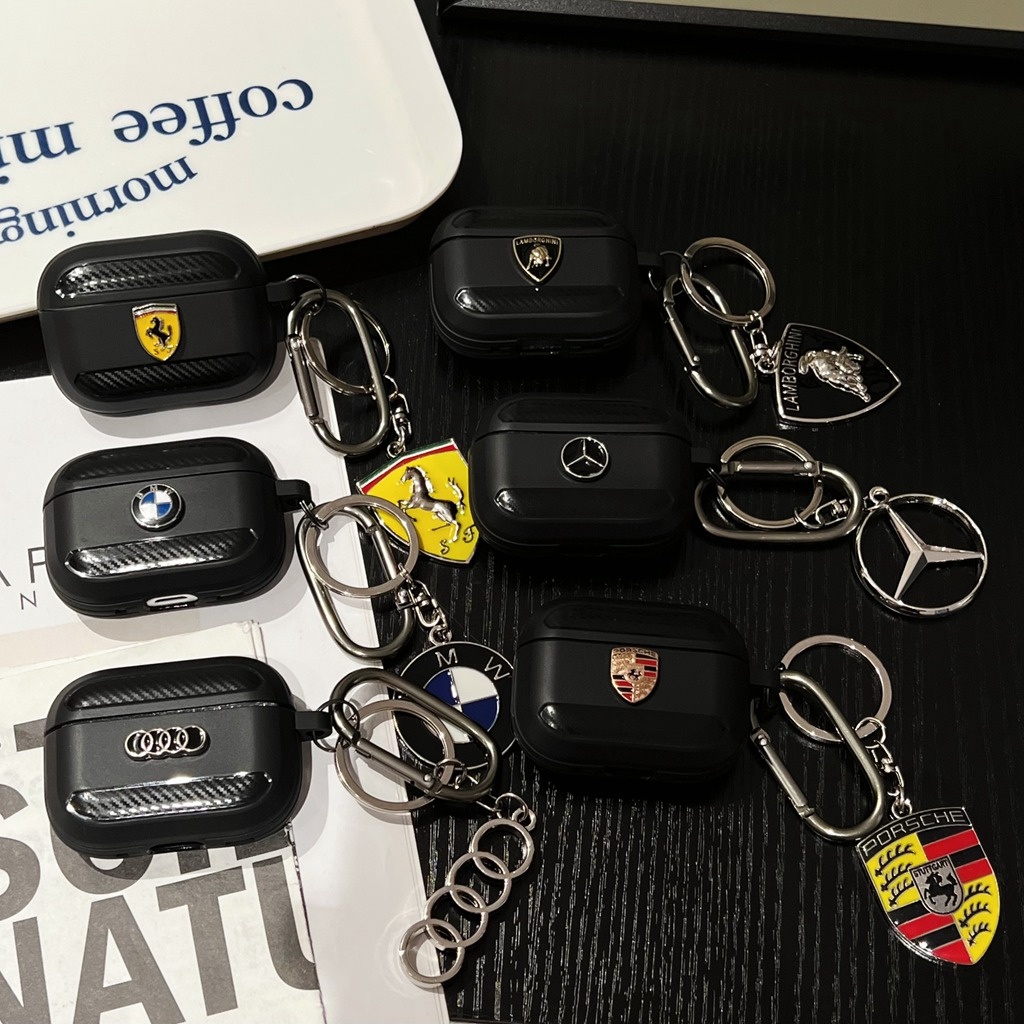 Capa De Fone De Ouvido Para Airpods Pro 2 3 1 Legal Moda Padrão De Carro Preto M