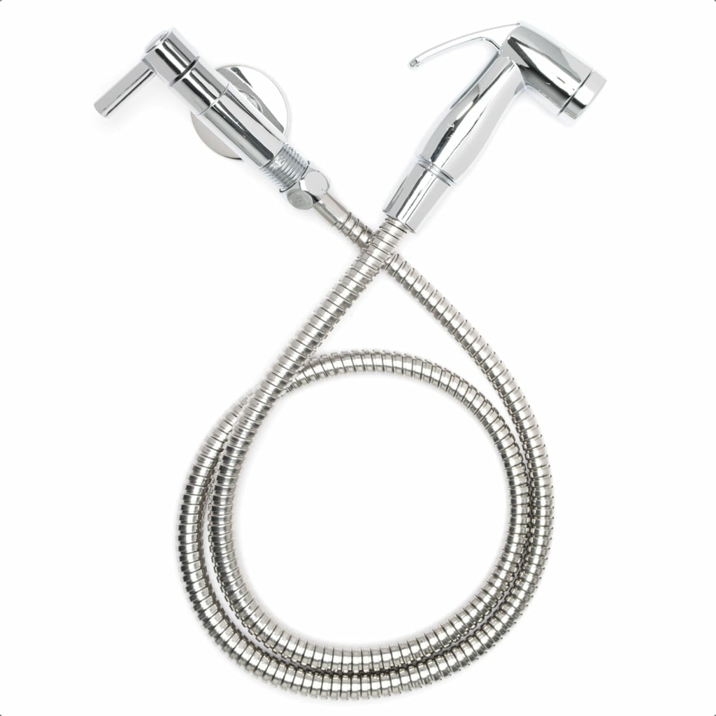 Ducha Higiênica Completa Cromada Mangueira 2 Metros Gatilho Chuveirinho Banheiro Lavabo Bidê