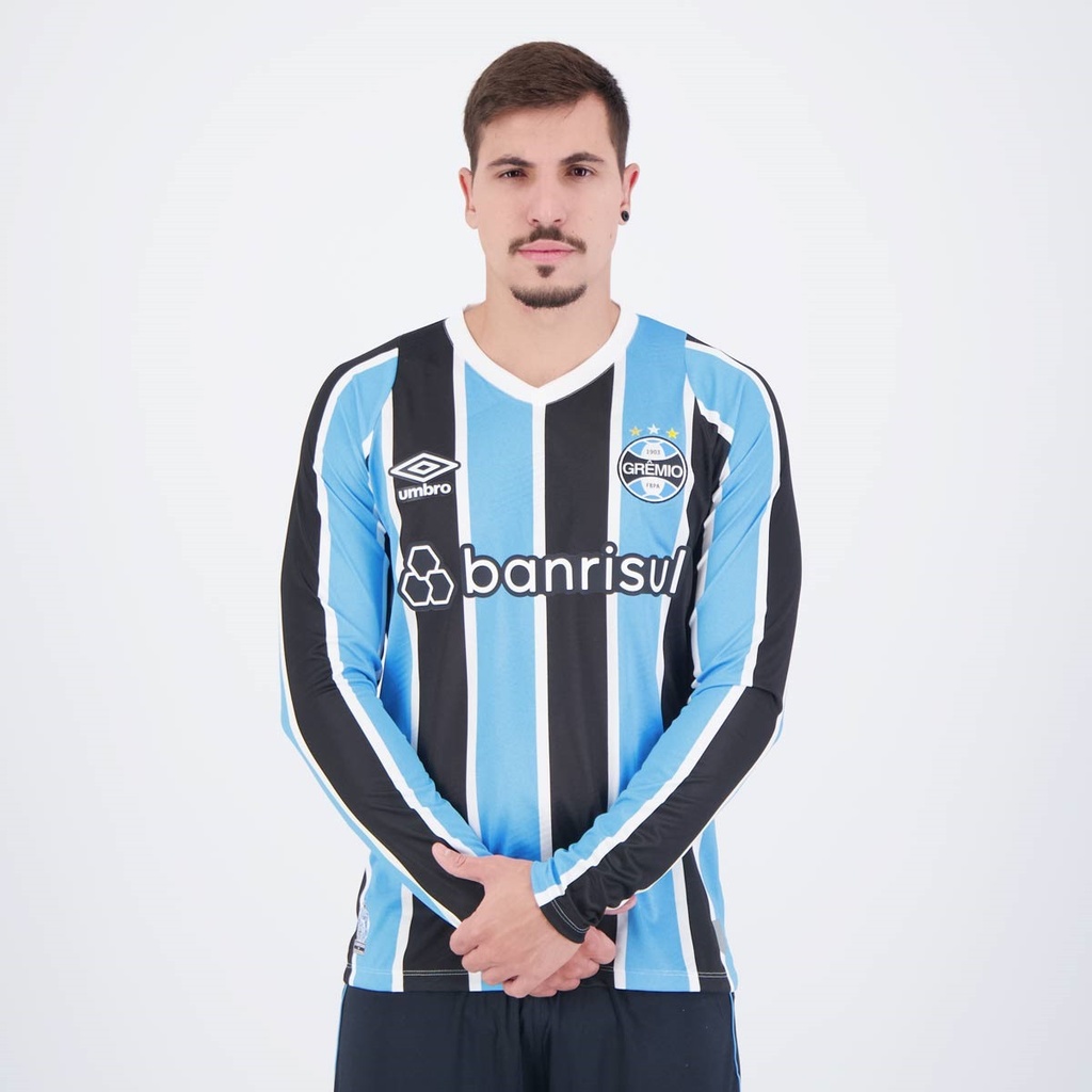 Camisa Umbro Grêmio I 2024 Manga Longa - Sports & Outdoors