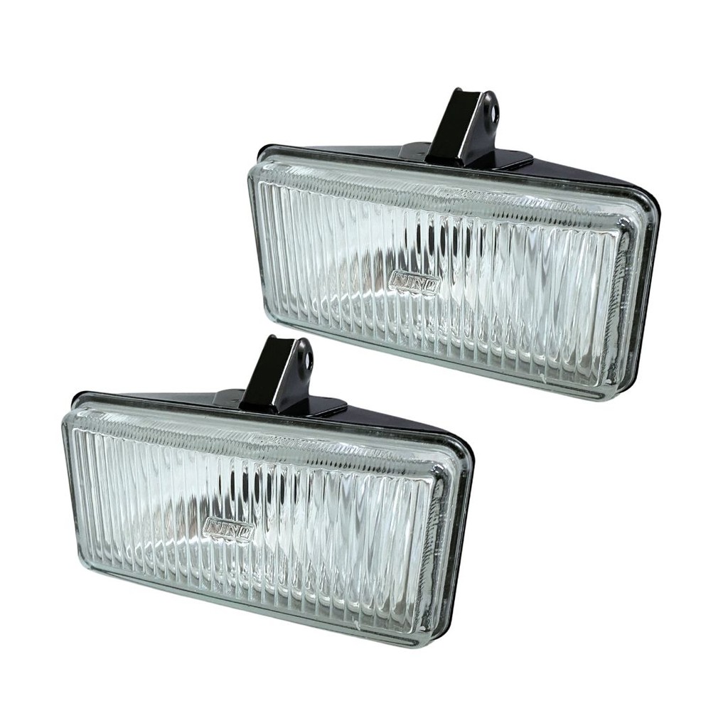 Detalhes do Par Farol Auxiliar Neblina Retangular Universal H3 152x178mm