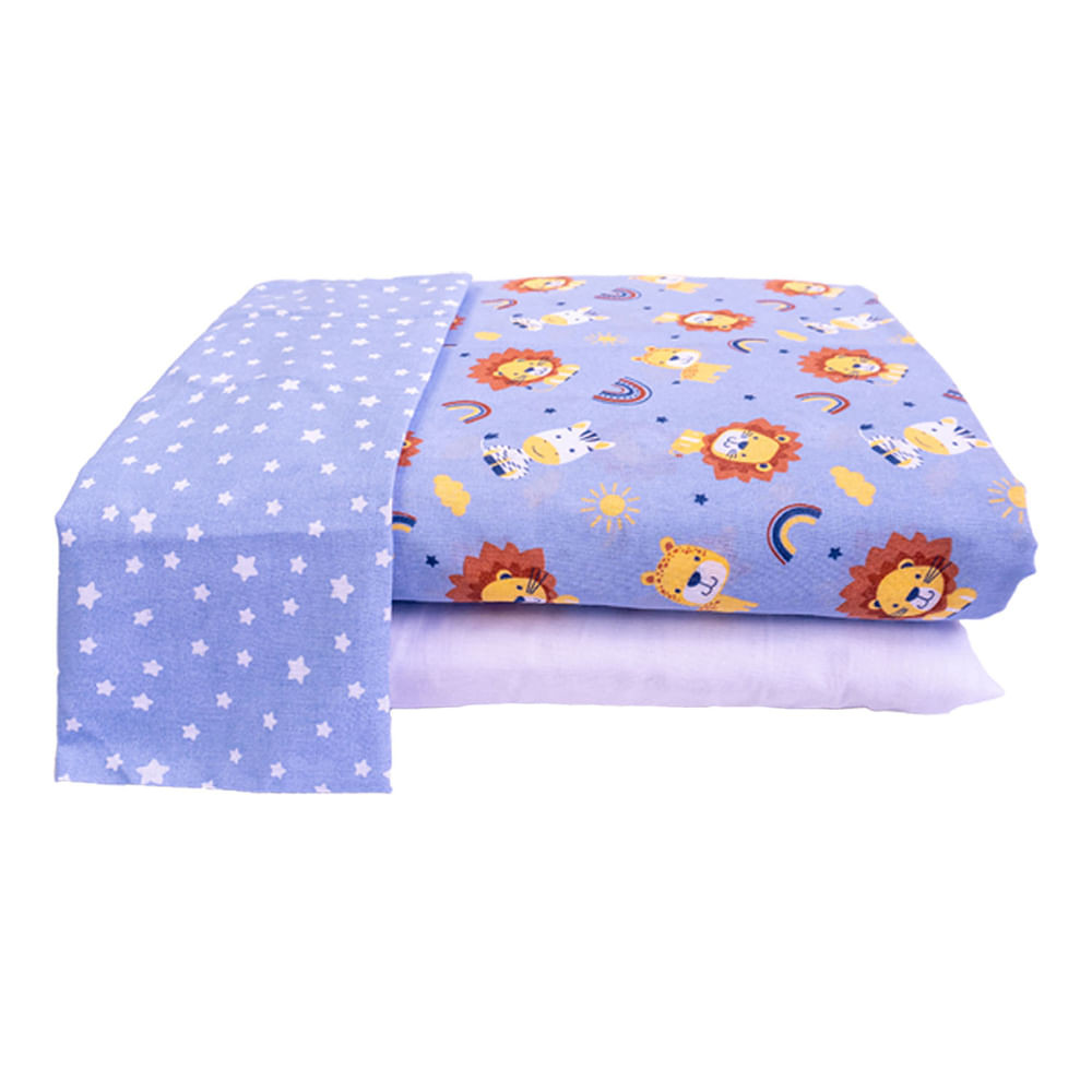 Jogo de Lençol Berço Americano Bublim Leão - 3 Peças em Oferta na Shopee