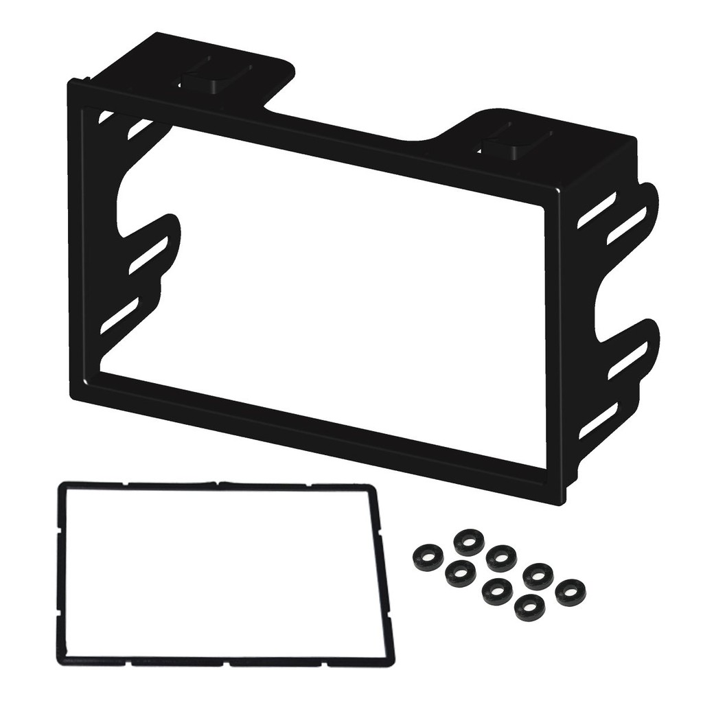 Moldura 2 Din Golf, Polo, Bora, Passat, Ecosport, Fiesta, Fox G2, Preta em Oferta na Shopee