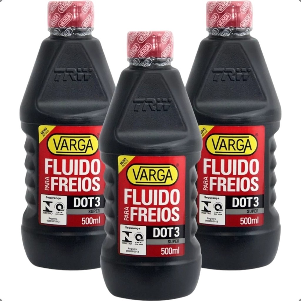Kit 3 Oleo Fluido De Freio Dot3 500ml Original Varga Trw