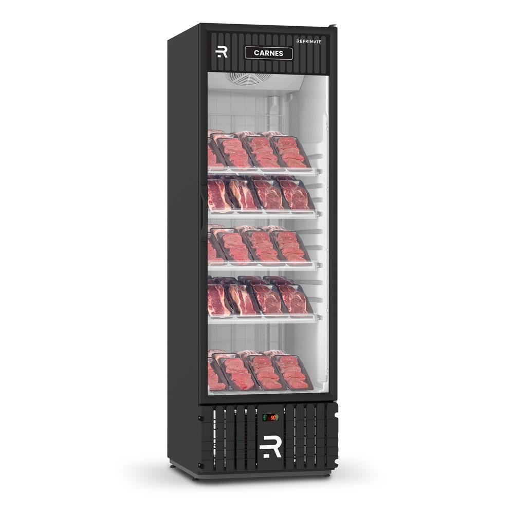 Visa Cooler Carne Embalada Porta de Vidro 0 a 5 ºc 570l Vcca570pvpb 220v - Refrimate
