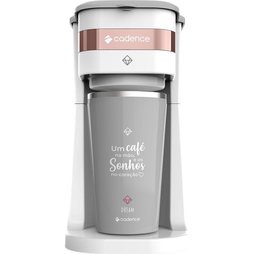 Cafeteira Elétrica Cadence Dream Rosé Gold Com Copo Térmico 110V - Home Appliances